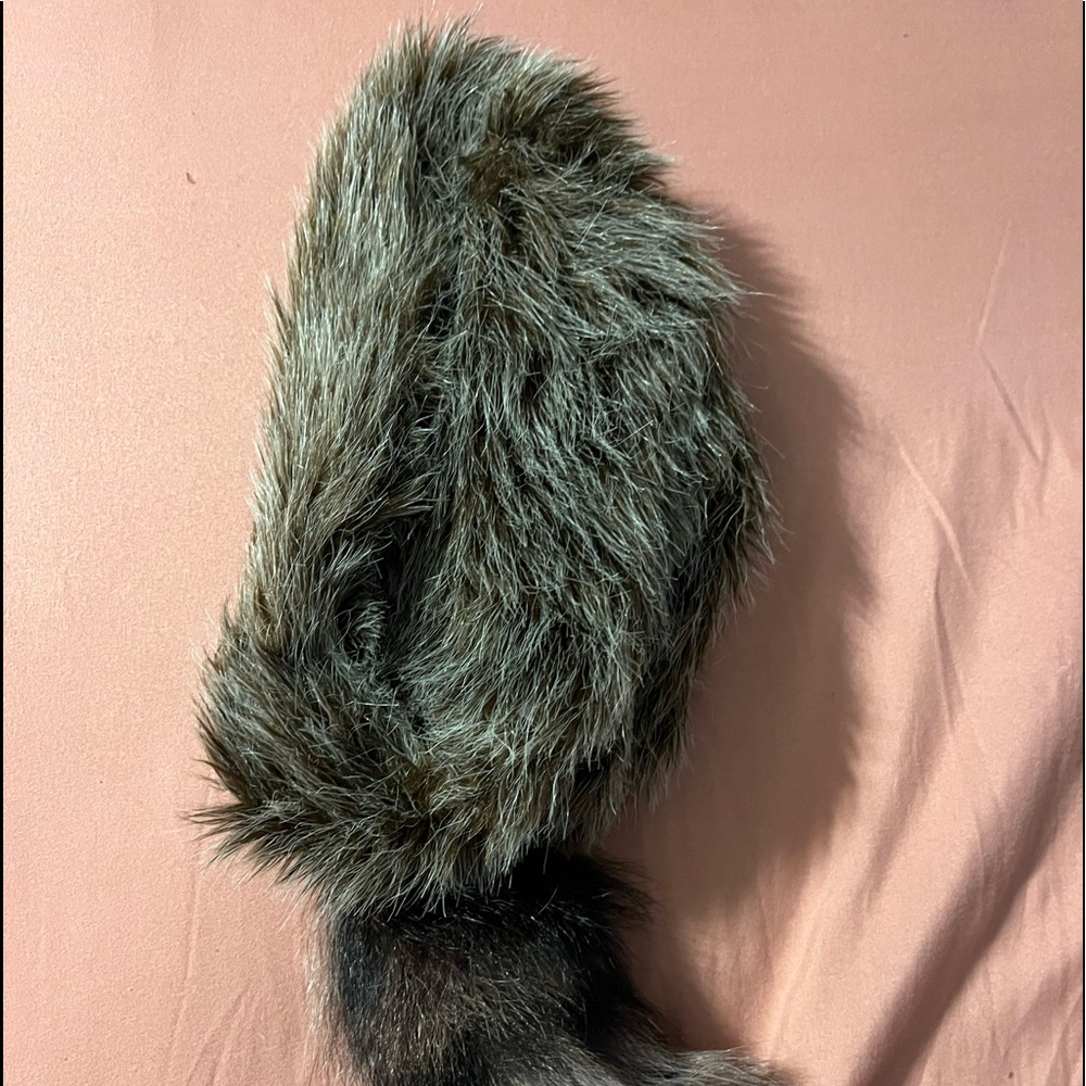 Faux Raccoon Skin Kids Hat